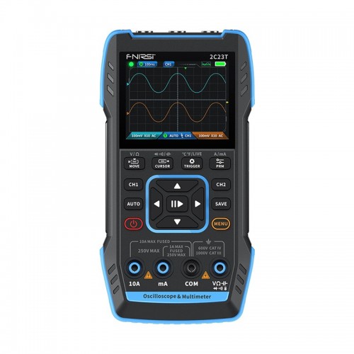 Fnirsi 2C23T 3in1 10MHz 2 Kanal 50MSa/s El Tipi Dijital Osiloskop & Multimetre & Sinyal Jeneratörü