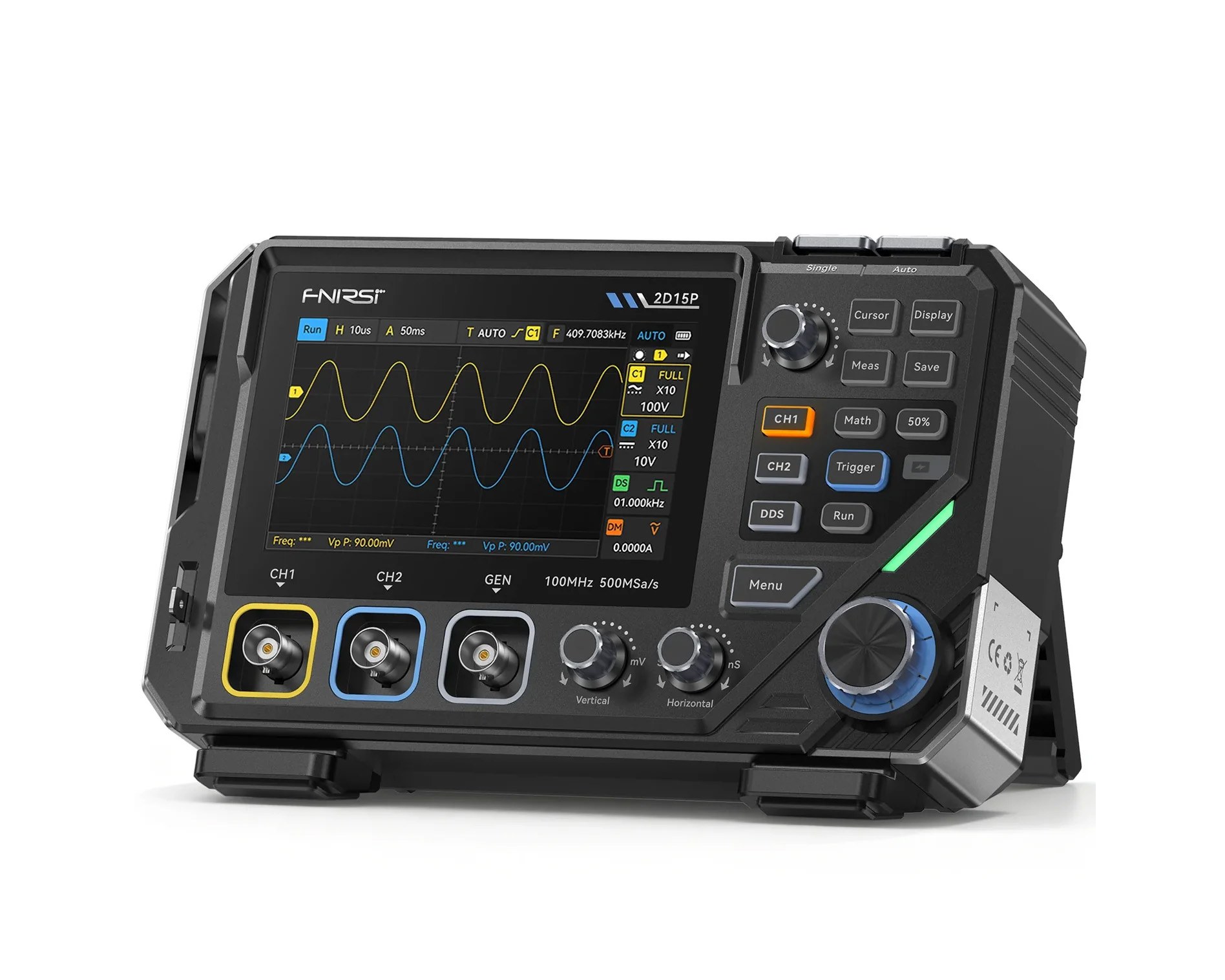 Fnirsi 2D15P 2 Kanallı 100MHz Osiloskop Multimetreli