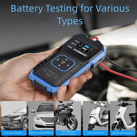 Fnirsi BTM-24 Aşırı Gerilim Korumalı 12V/24V Otomotiv Akü Test Cihazı