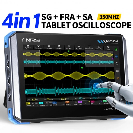 Fnirsi DPOS350P 4-in-1 350MHz 1GSPS Tablet Osiloskop