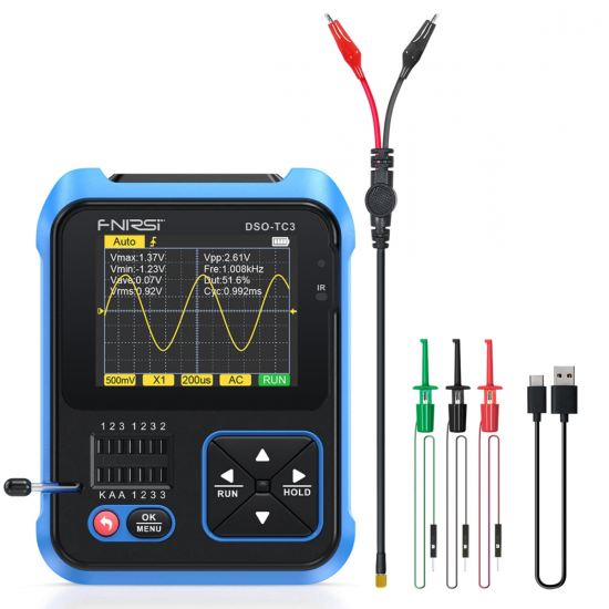 Fnirsi DSO-TC3 El Tipi Dijital Osiloskop Transistör Test Cihazı