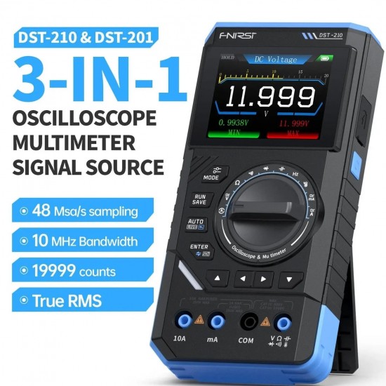 FNIRSI DST-210 El Tipi Osiloskop + Multimetre + Sinyal Jeneratörü
