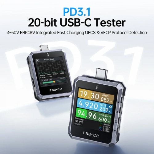 Fnirsi FNB-C2 240W USB-C PD 3.1 Hızlı Şarj Test Cihazı