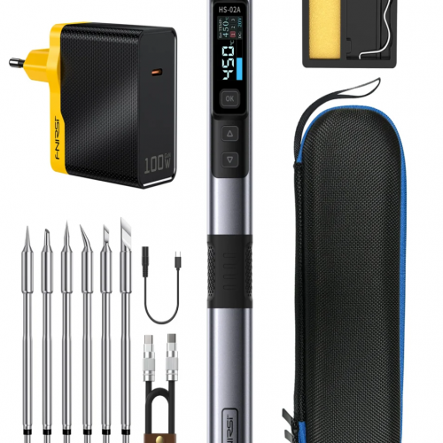 Fnirsi HS-02B 100W Akıllı Kalem Havya Full Set -PD Destekli