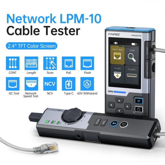 Fnirsi Lpm10 Çok İşlevli Ağ Kablo İzleyici