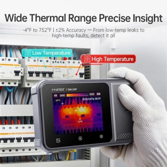 Fnirsi TDM-120P Termal Kamera ve Multimetre | 120×90 Termal Kamera | True RMS