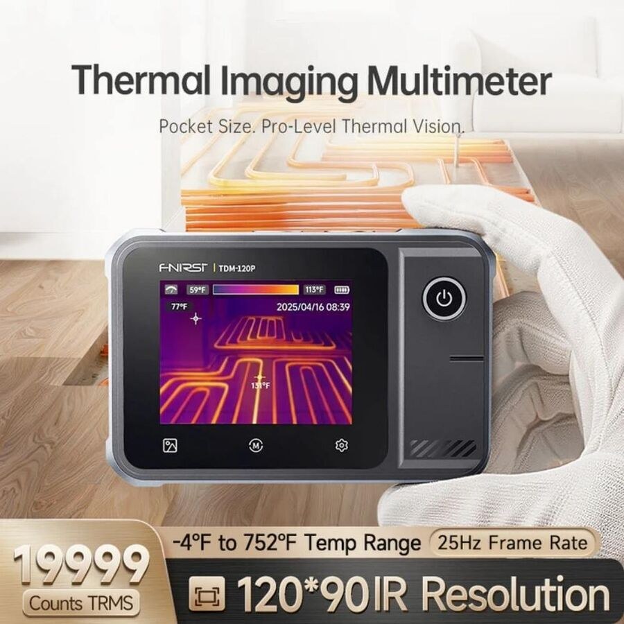 Fnirsi TDM-120P Termal Kamera ve Multimetre | 120×90 Termal Kamera | True RMS